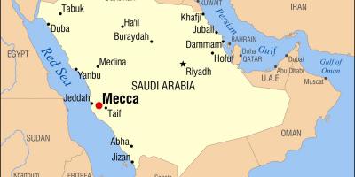 Карта Мекка в Саудівській Аравії