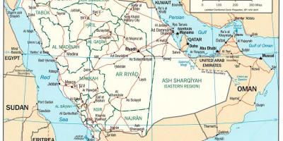 Саудівська Аравія повної карті 