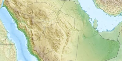 Карта Саудівської Аравії гори
