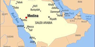 Карта Medina Саудівська Аравія